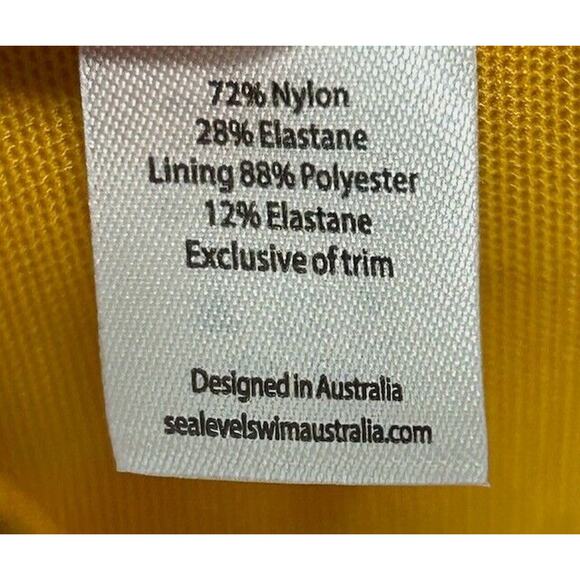 Yellow Bikini Top | Sea Level Swim | Yellow | Size 10 - Picture 9 of 9